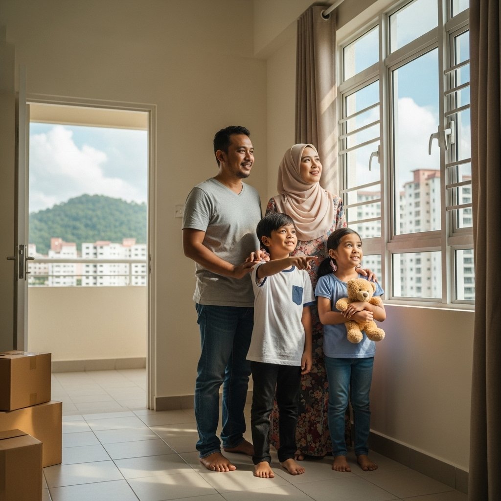 Keluarga di Pulau Pinang gembira berpindah ke rumah baharu mereka di bawah skim Rumah MutiaraKu.