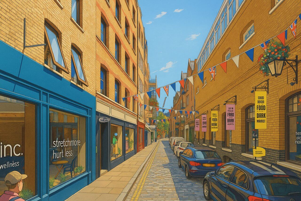 Painting of Short's Gardens, London