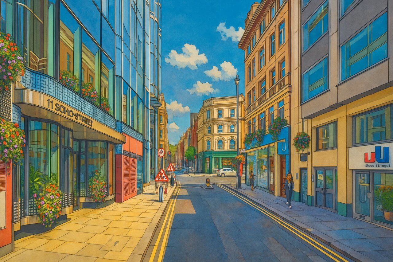 Painting of Soho Street
