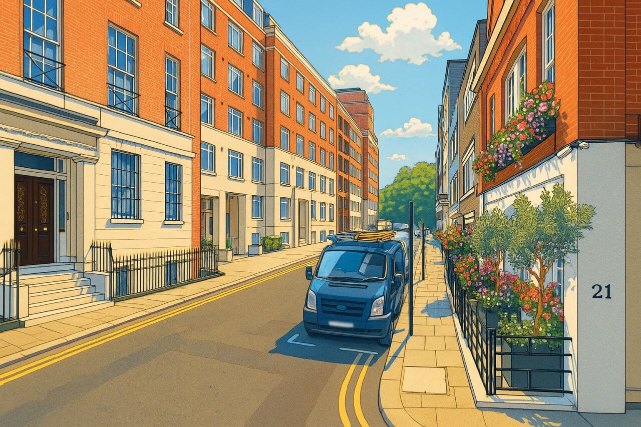 Painting of South Street, London
