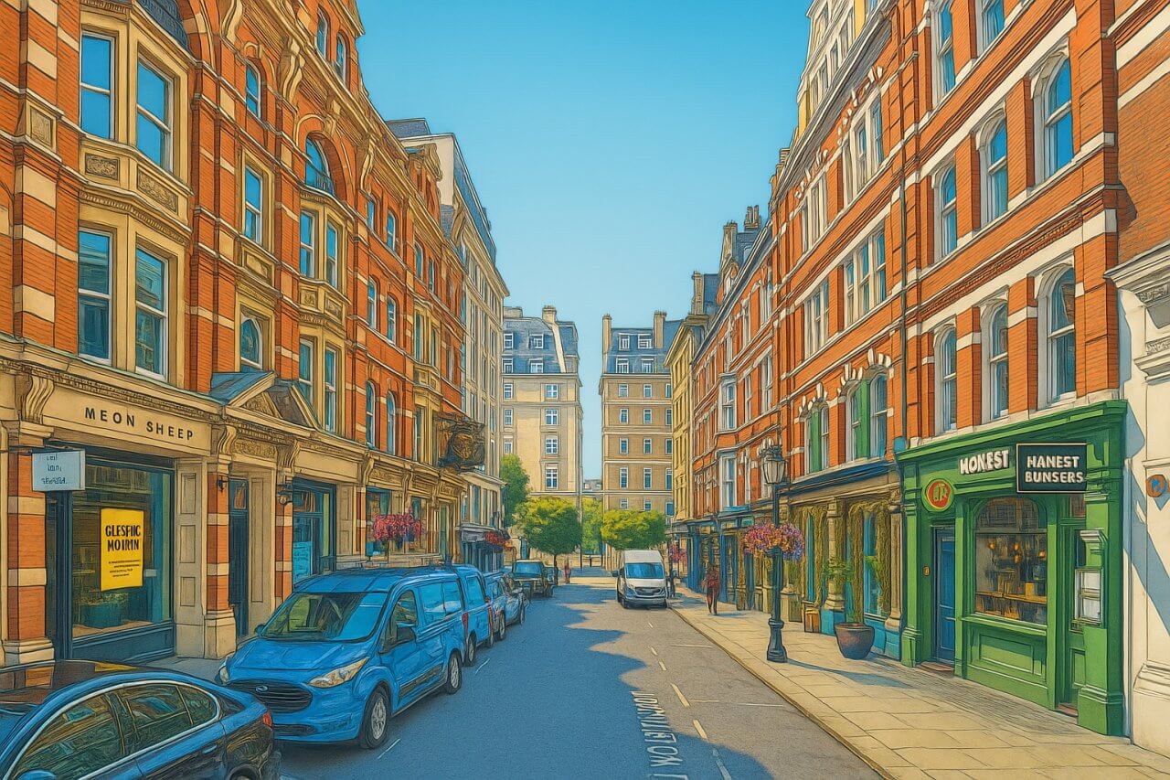 Painting of Southampton Street, London
