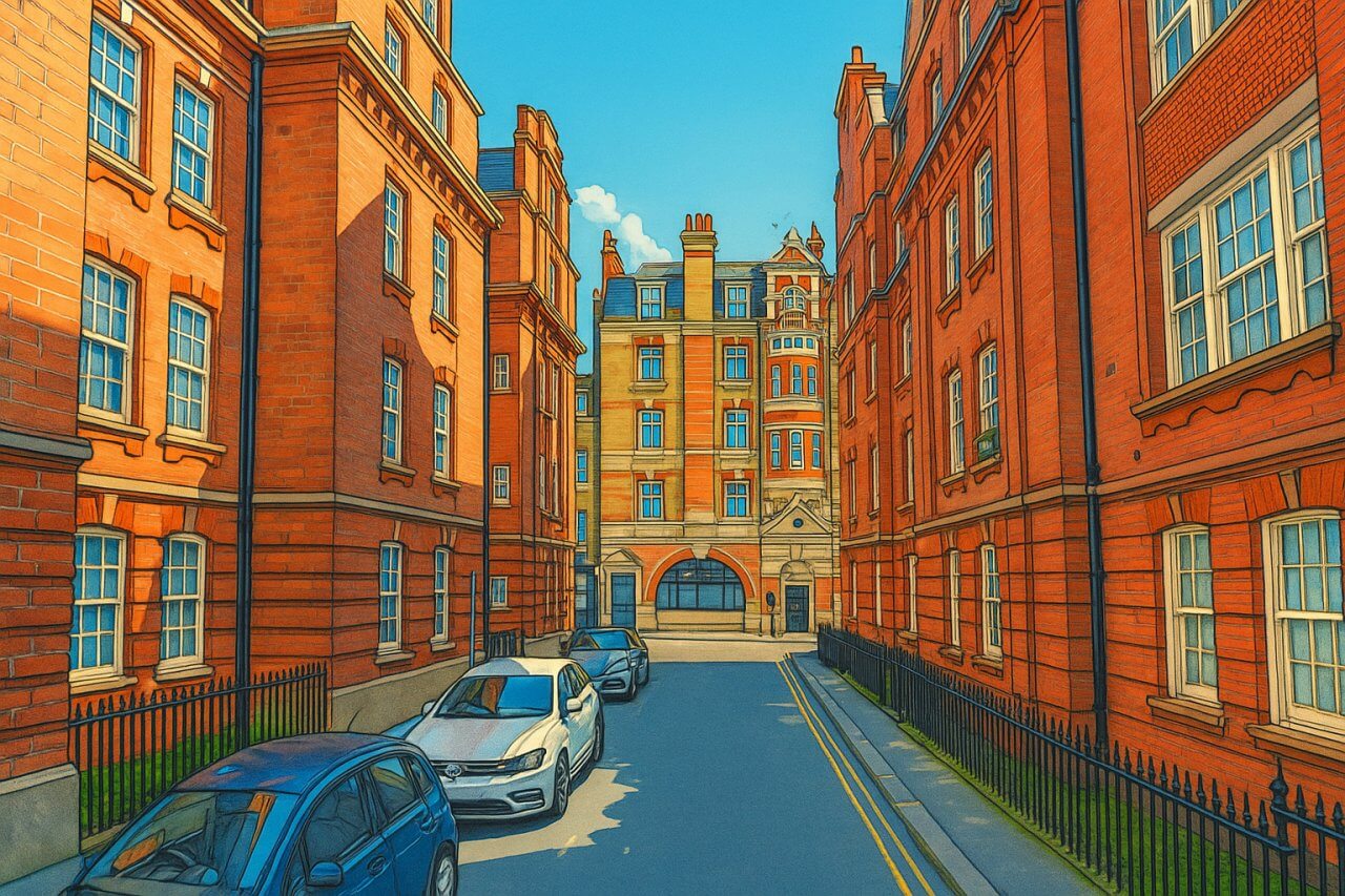 Painting of Streatham Street