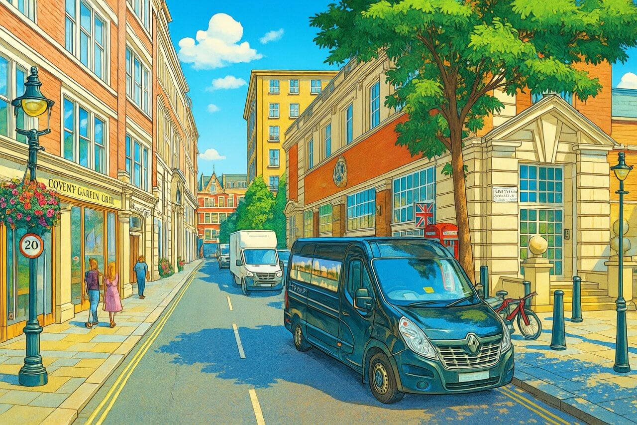 Painting of Tavistock Street, London