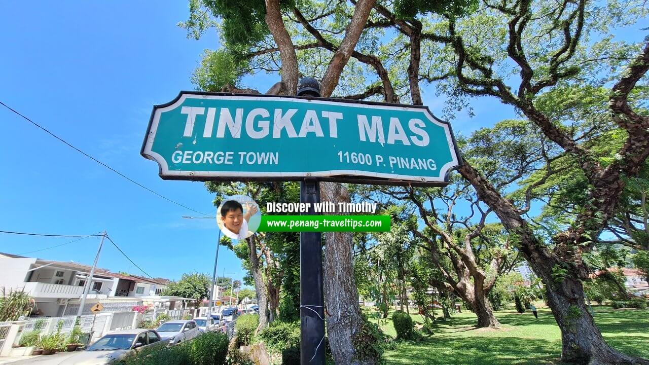 Tingkat Mas roadsign