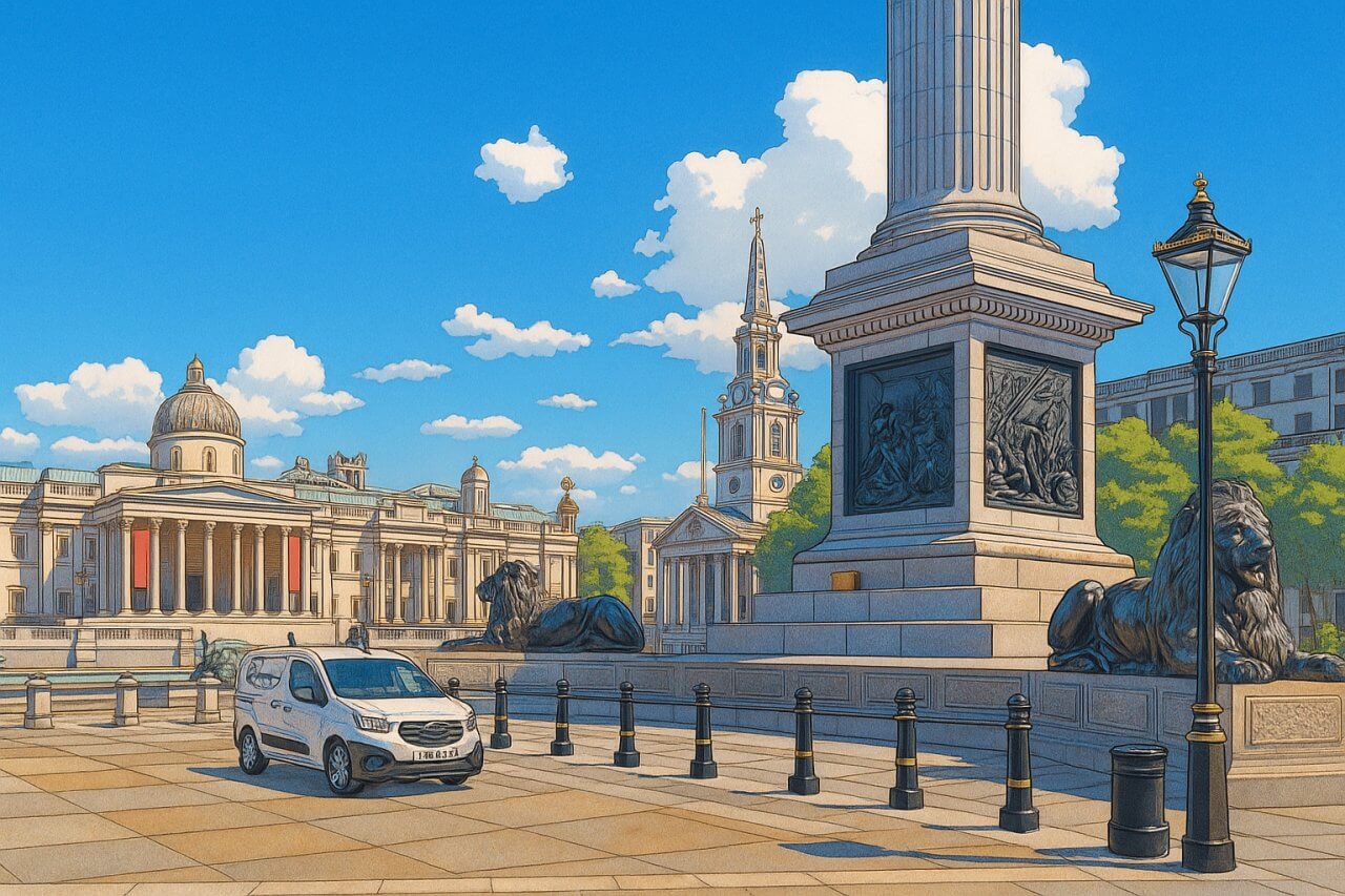 Painting of Trafalgar Square