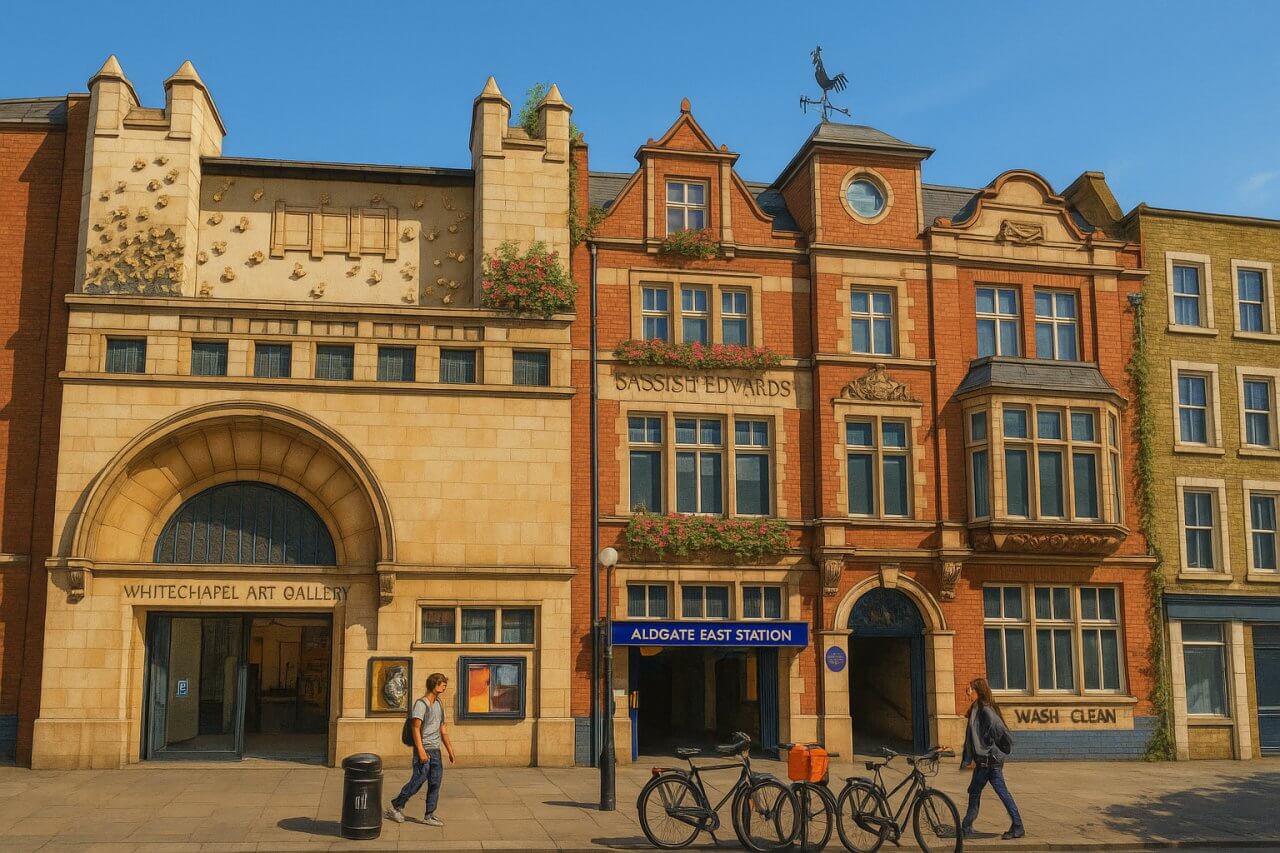 Painting of Whitechapel Gallery, London