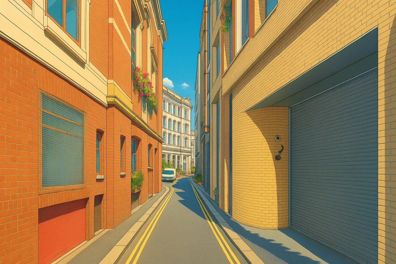 Painting of Wild Court, London