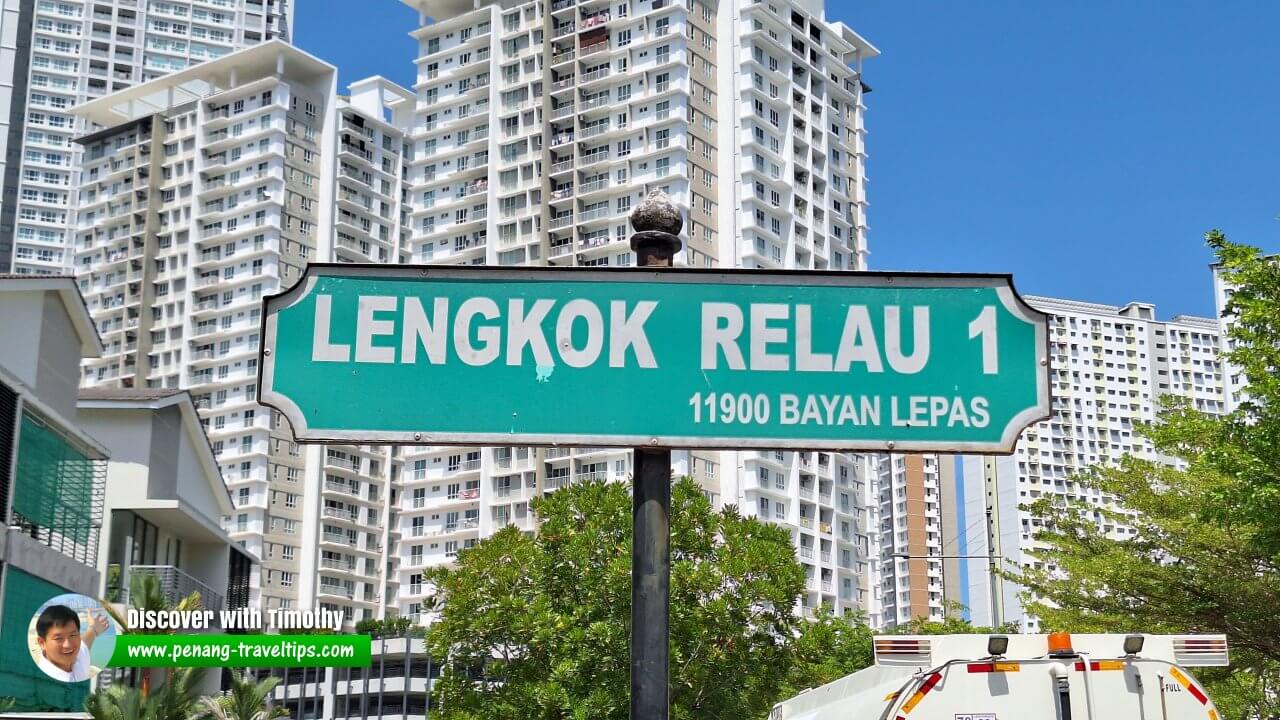 Lengkok Relau 1 roadsign
