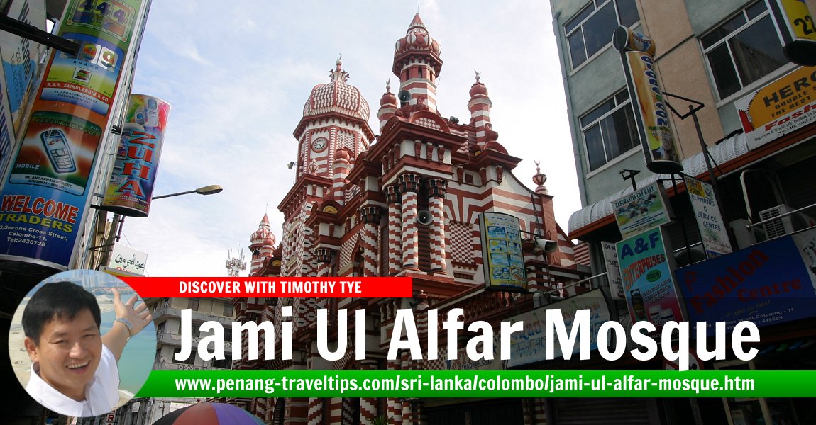 Jami Ul Alfar Mosque, Colombo, Sri Lanka