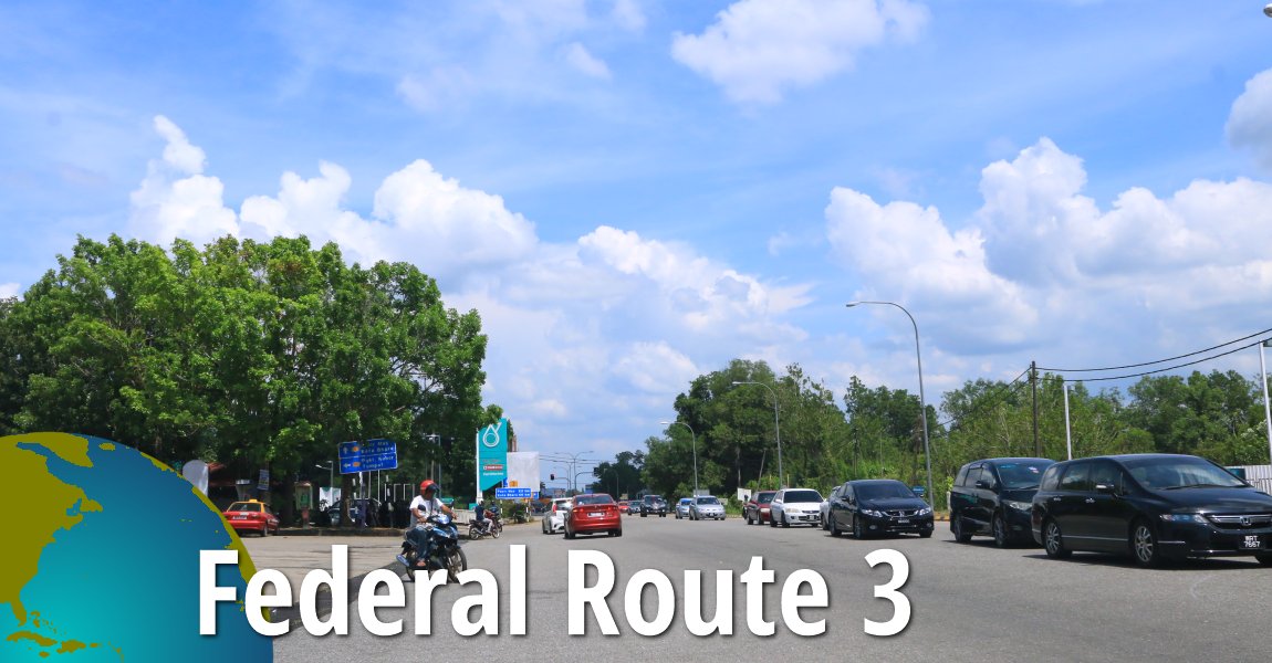 Federal Route 3 in Rantau Panjang, Kelantan