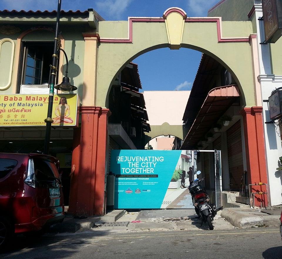 Restoration of alleyway off Jalan Trus, Johor Bahru