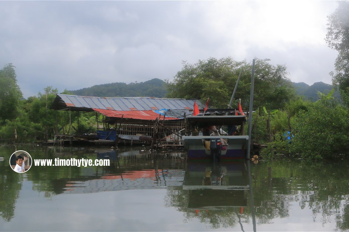 We past several fishermen's jetties like this one