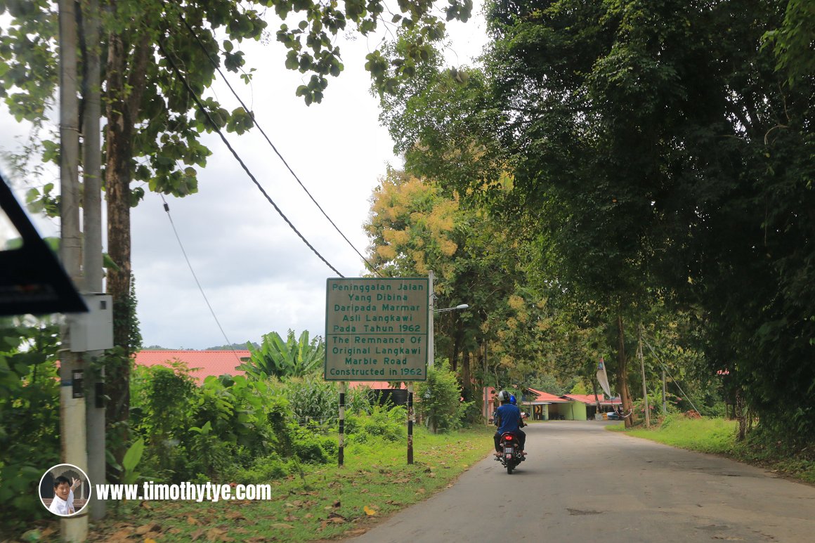 The original Langkawi marble road