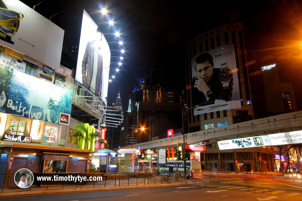 Jalan Bukit Bintang at night