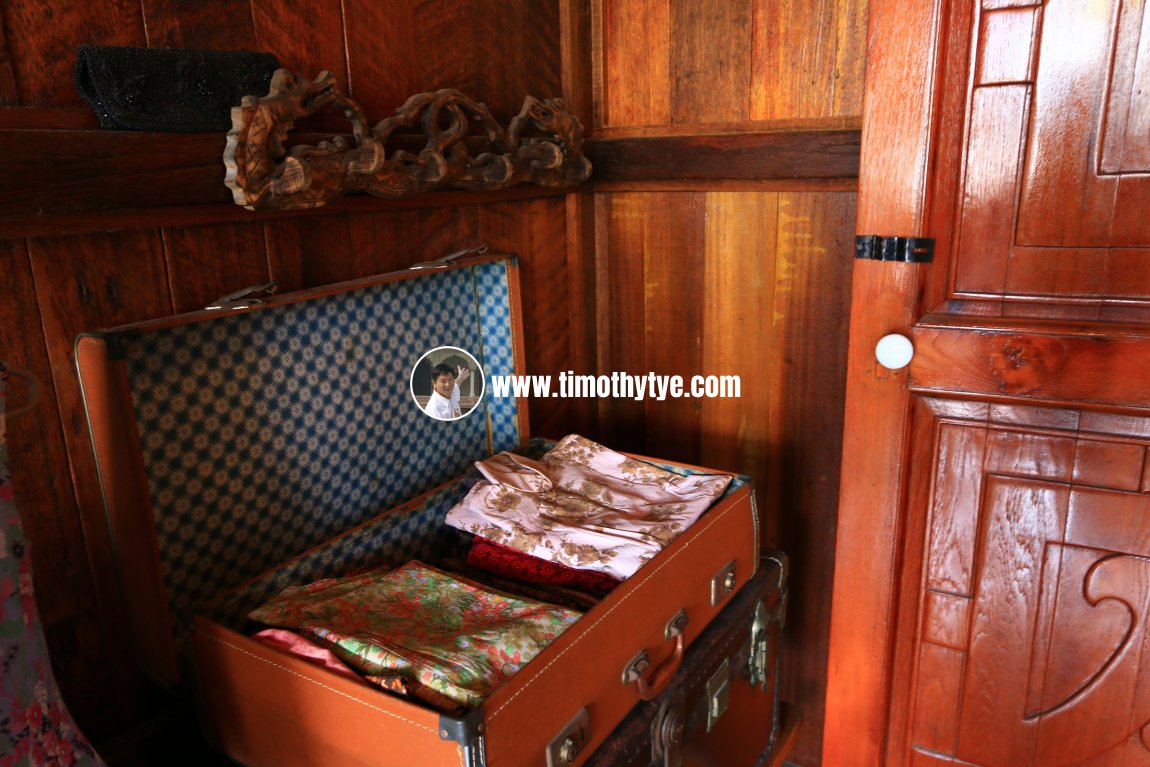 Packed luggage trunks