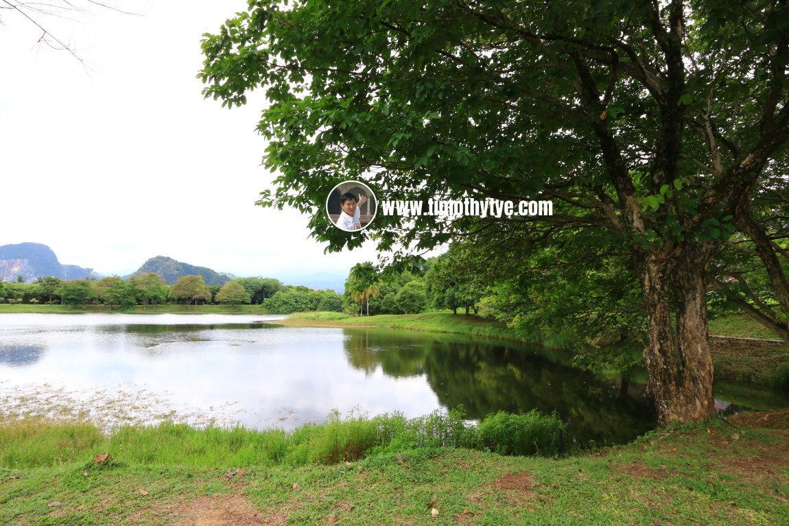 Scenic lake view at Taman Herba Negeri Perak