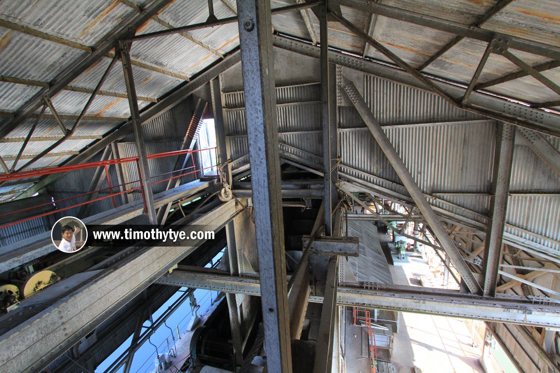 Bird's-eye view of the Tanjung Tualang Tin Dredge interior