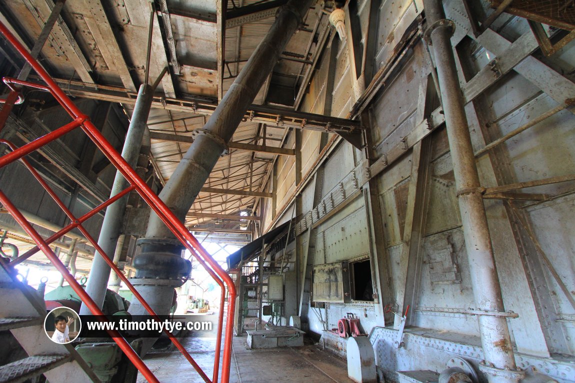 The cavernous interior of the Tanjung Tualang Tin Dredge