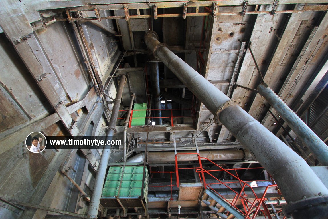 A massive funnel within the tin dredge