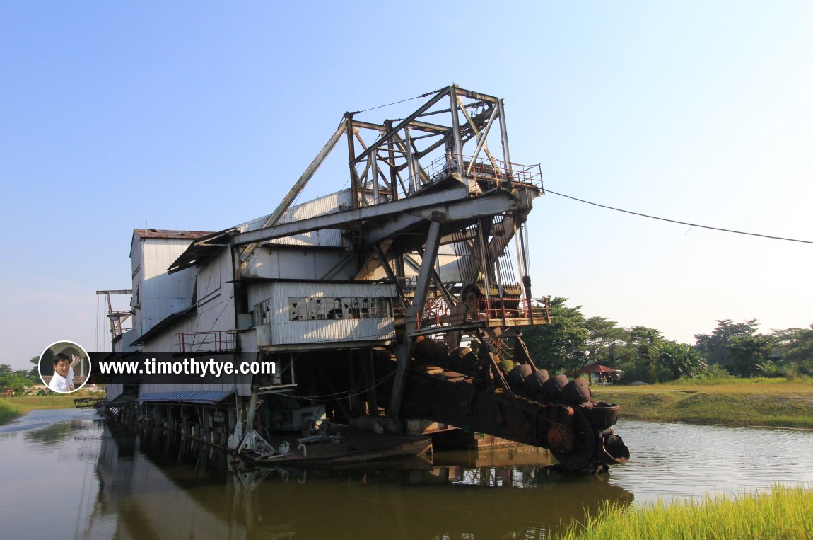 Front view of the Tanjung Tualang Tin Dredge