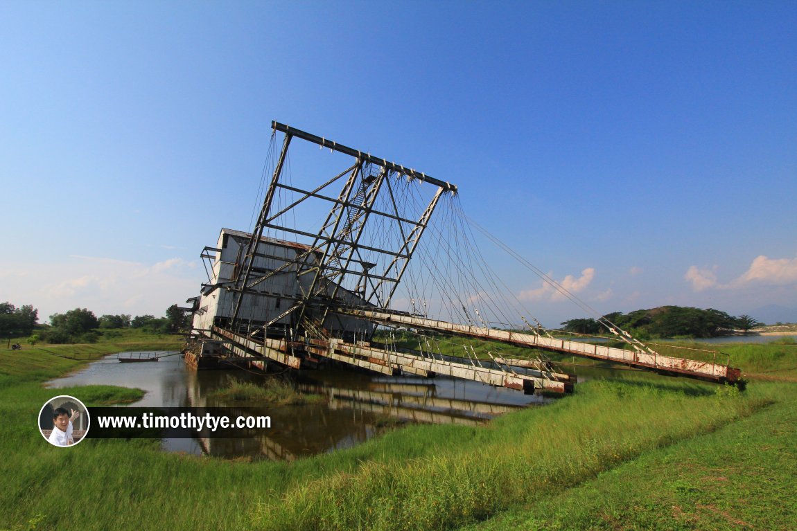 Rear view of the Tanjung Tualang Tin Dredge