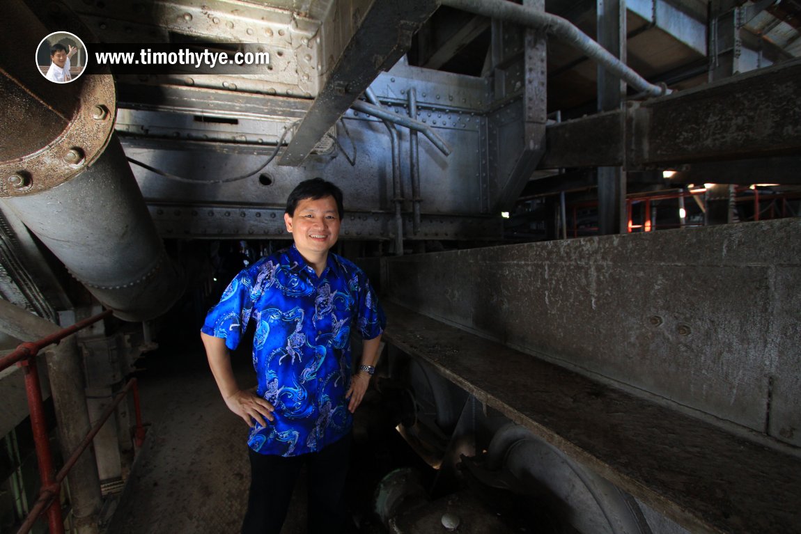 Timothy Tye at the Tanjung Tualang Tin Dredge