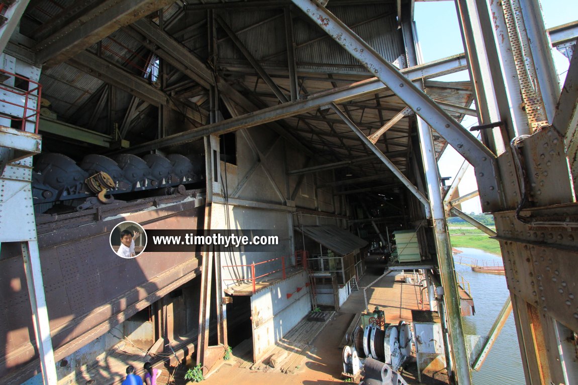 The vast interior of Tanjung Tualang Tin Dredge