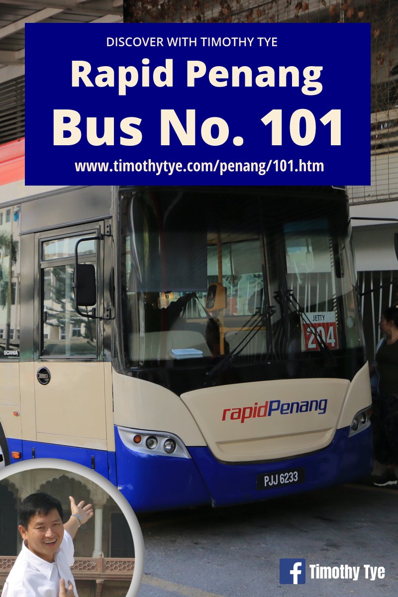 Rapid Penang Bus 101 Jetty To Teluk Bahang