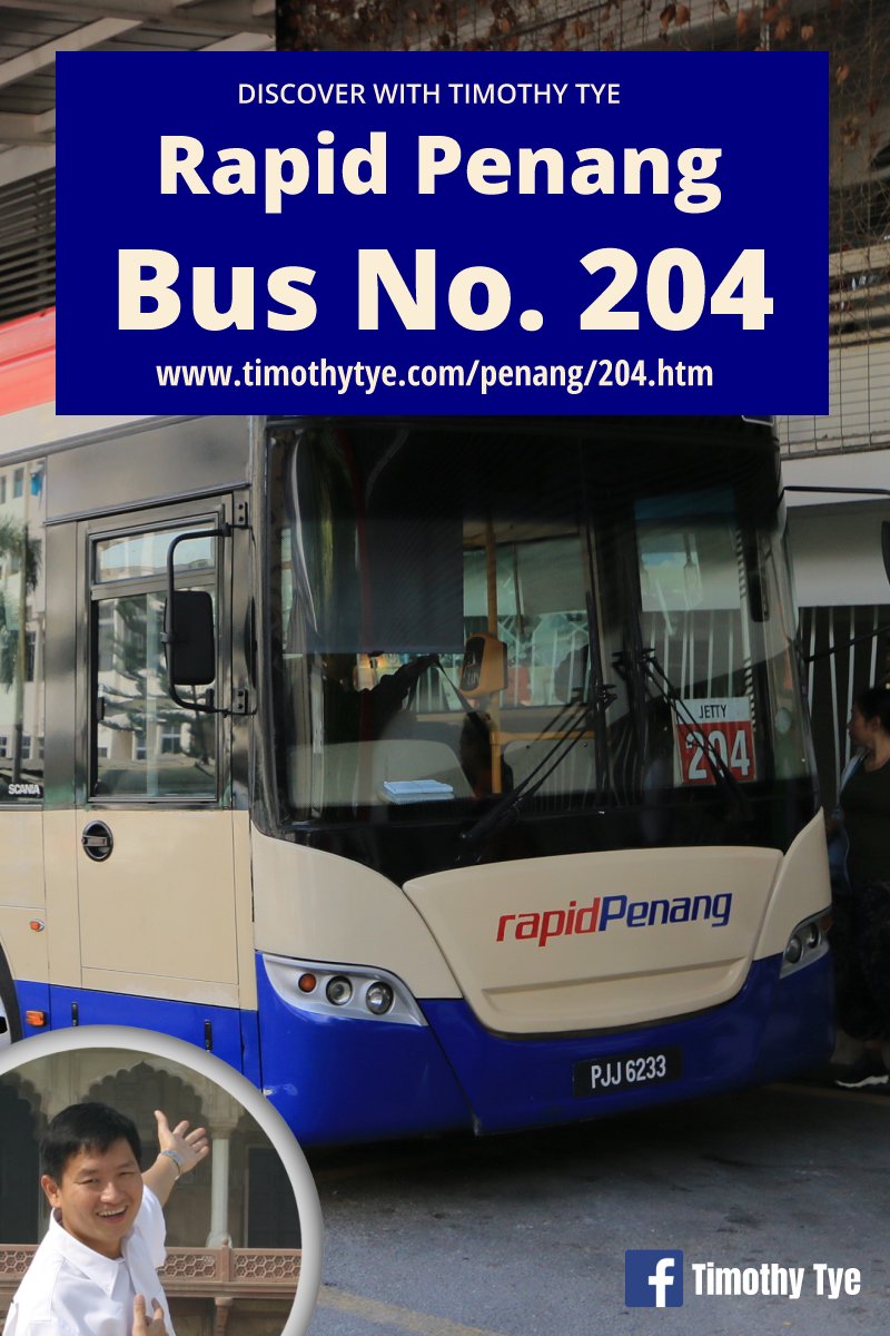 Rapid Penang Bus 204 Jetty To Penang Hill Railway Station