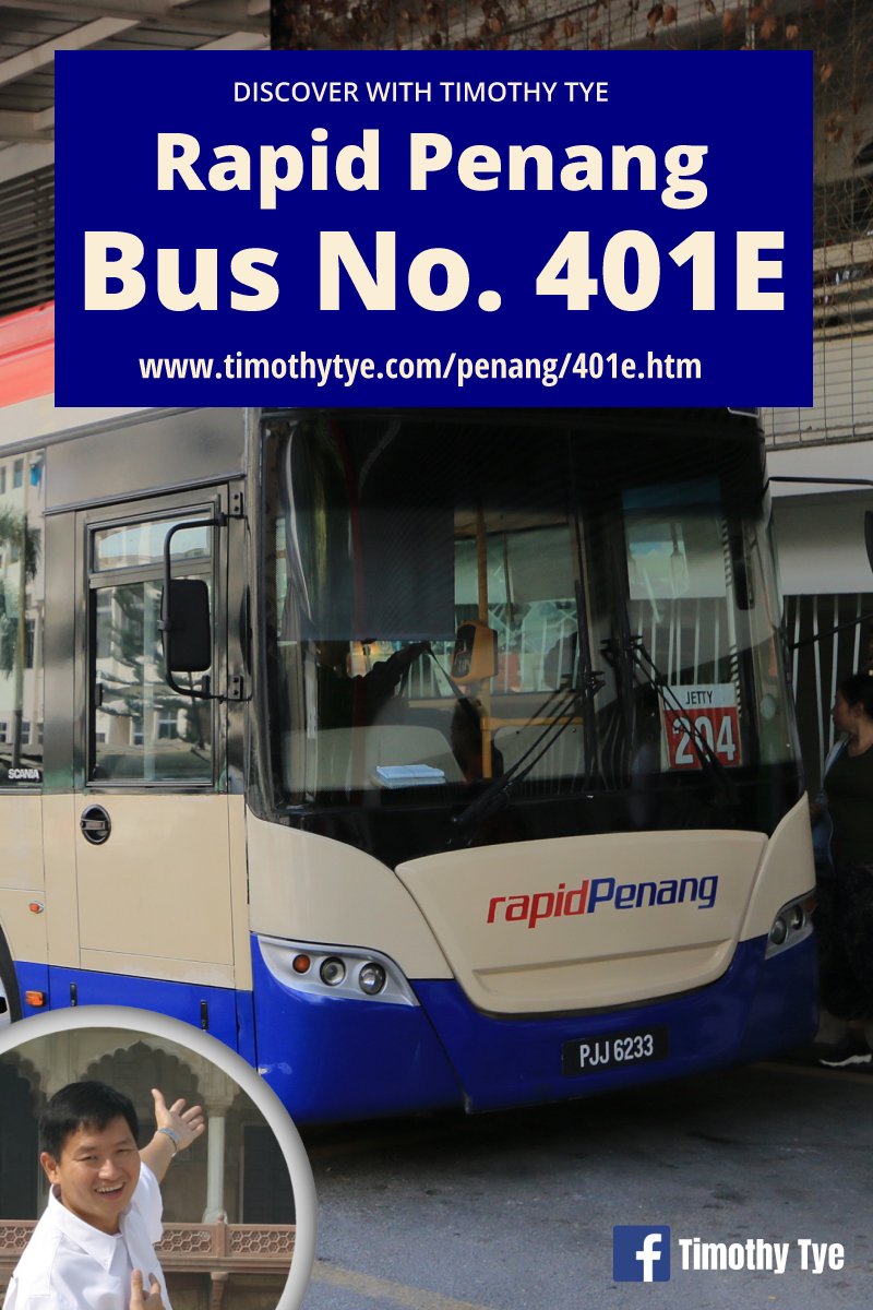 Rapid Penang Bus 401e Jetty To Balik Pulau Express