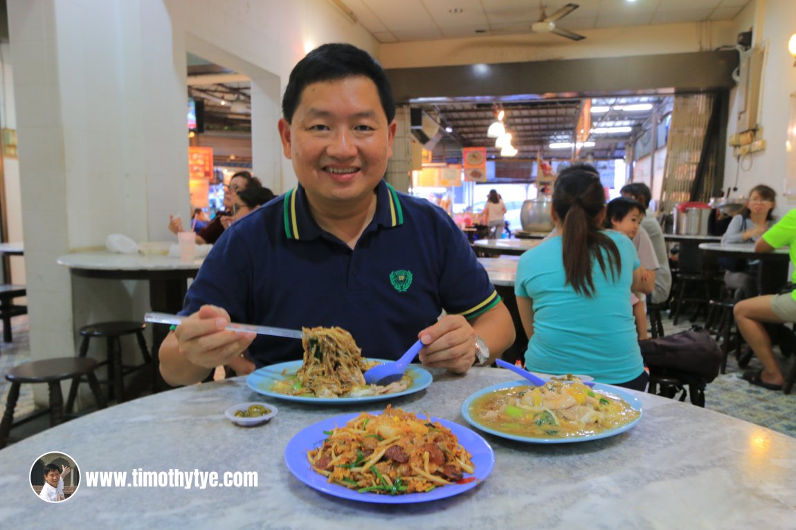 Enjoying my dinner at Burma Food Paradise