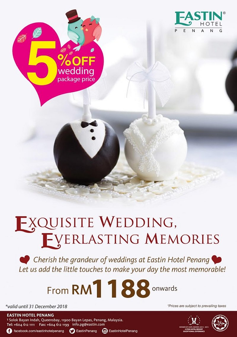 Eastin Hotel Penang's Wedding Banquet
