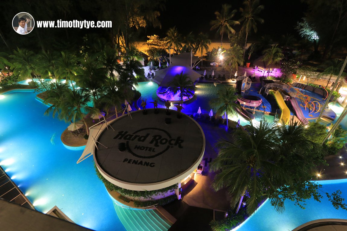 Hard Rock Hotel at night