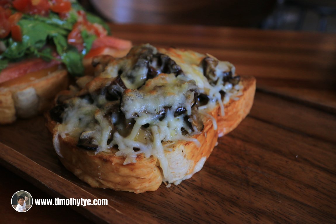 Mushroom Cheese Bruschetta @ More by Arang Coffee