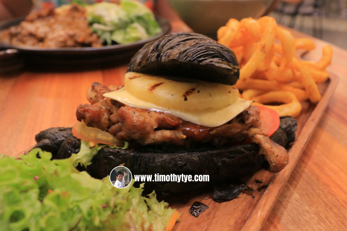 Hawaiian Chicken Croissant Burger, More by Arang Coffee
