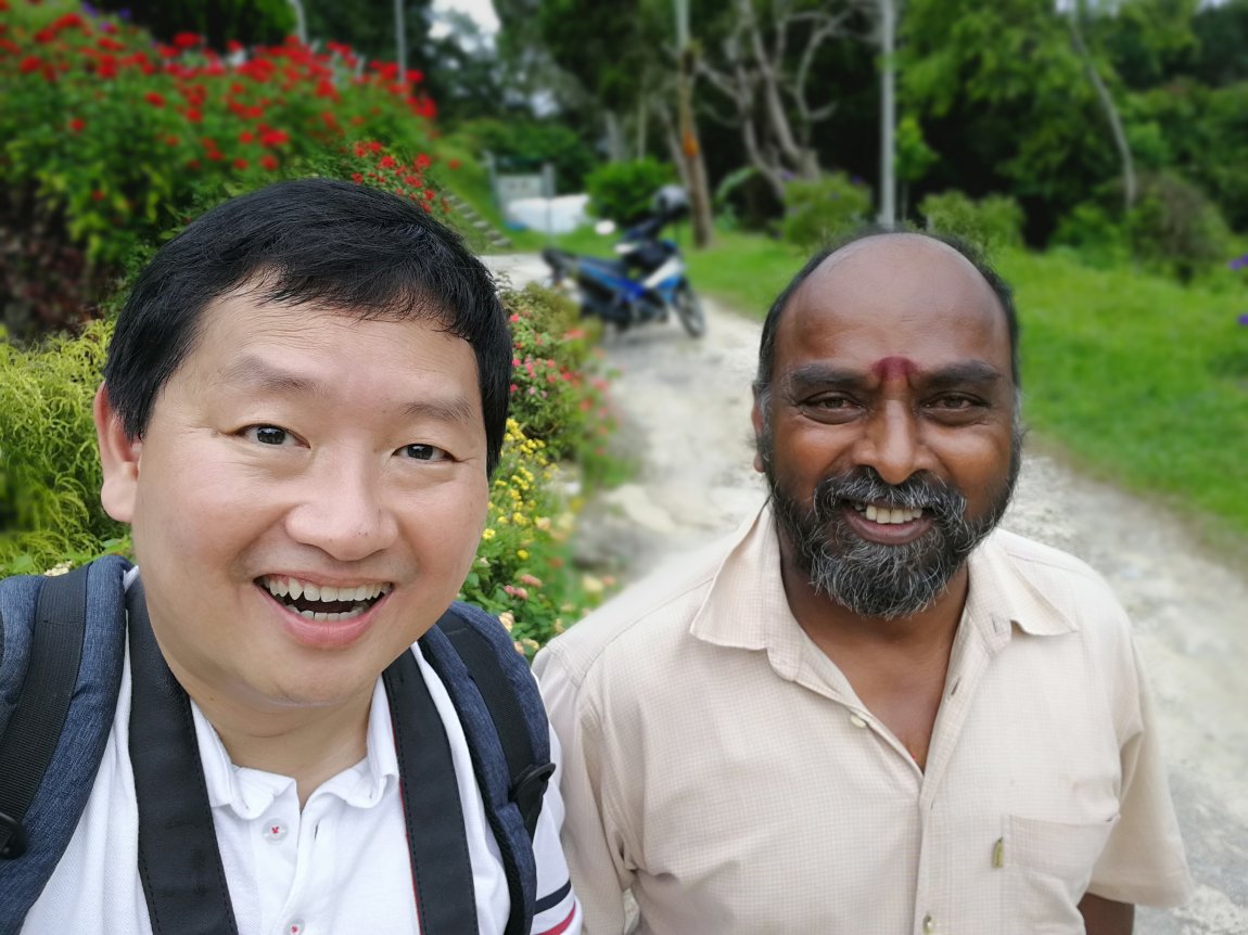 With Mr Raja of Penang Hill