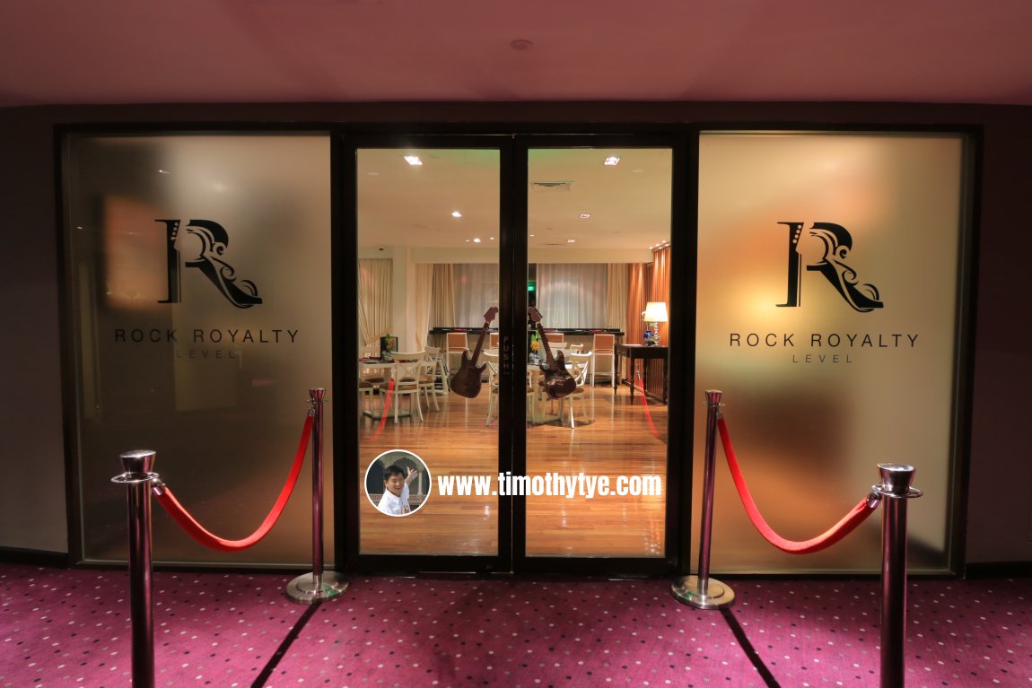 Entrance to the Rock Royalty Level Lounge