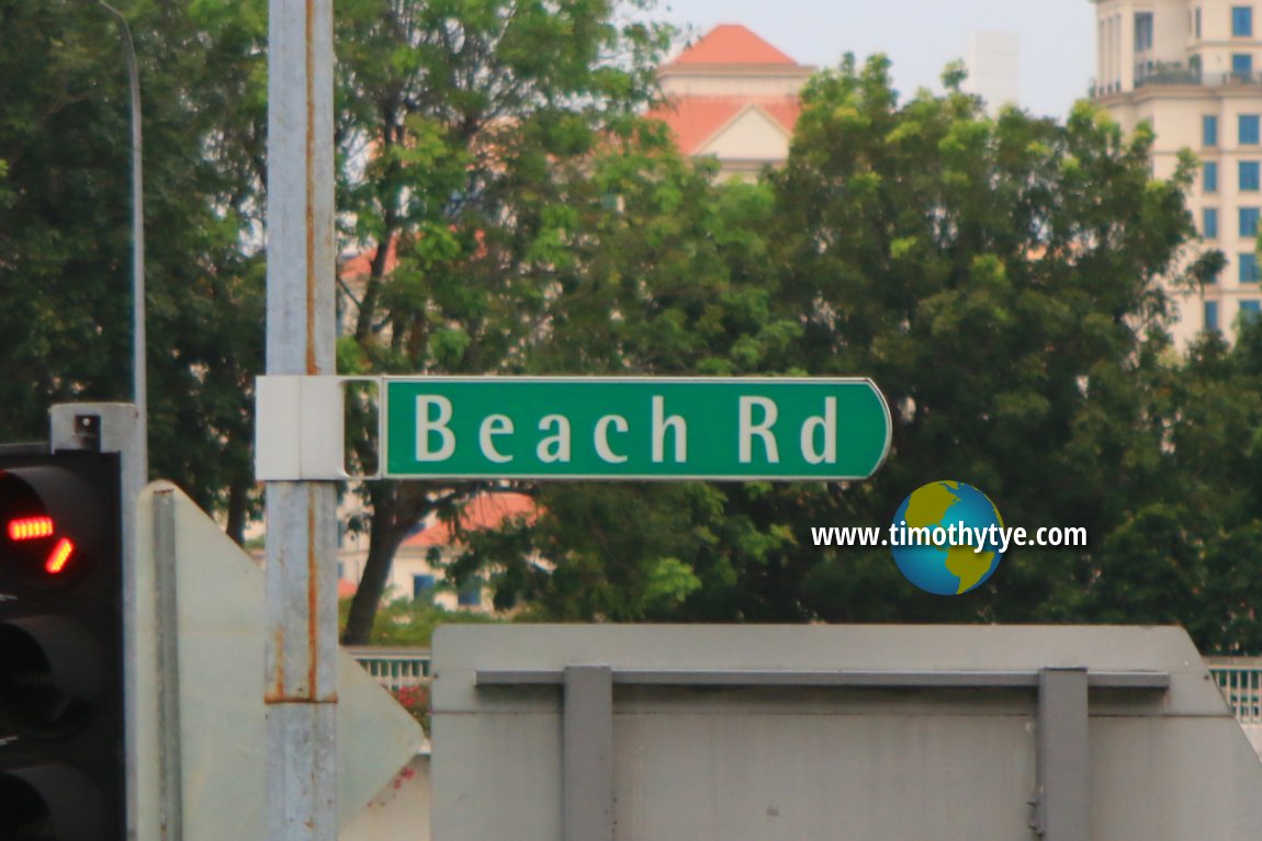 Beach Road roadsign