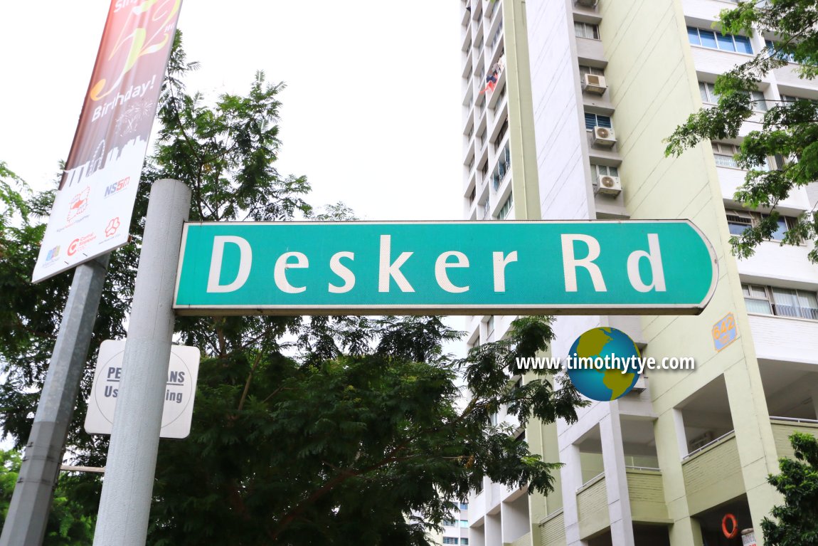 Desker Road roadsign