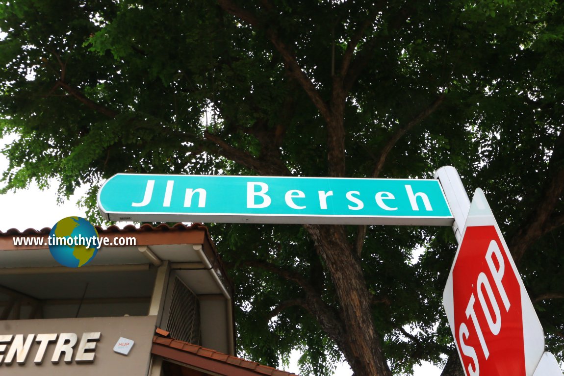 Jalan Berseh road sign