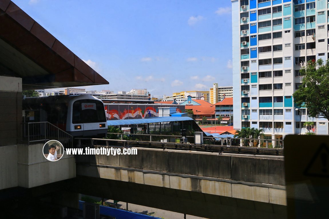 Train at Khatib MRT Station