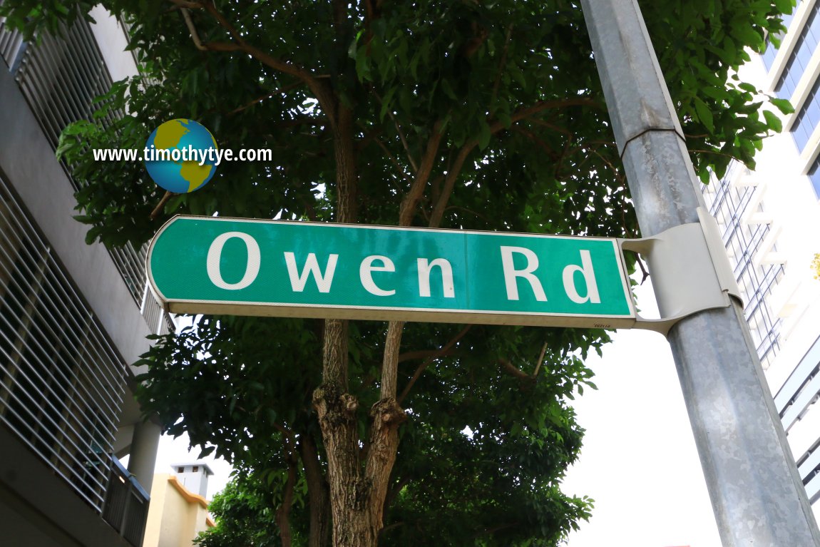 Owen Road roadsign