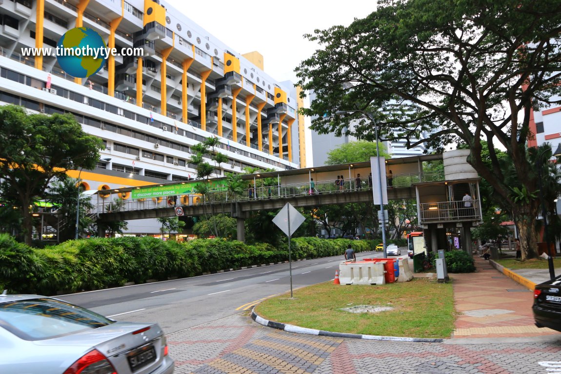 Pedestrian bridge across Beach Road, Singapore