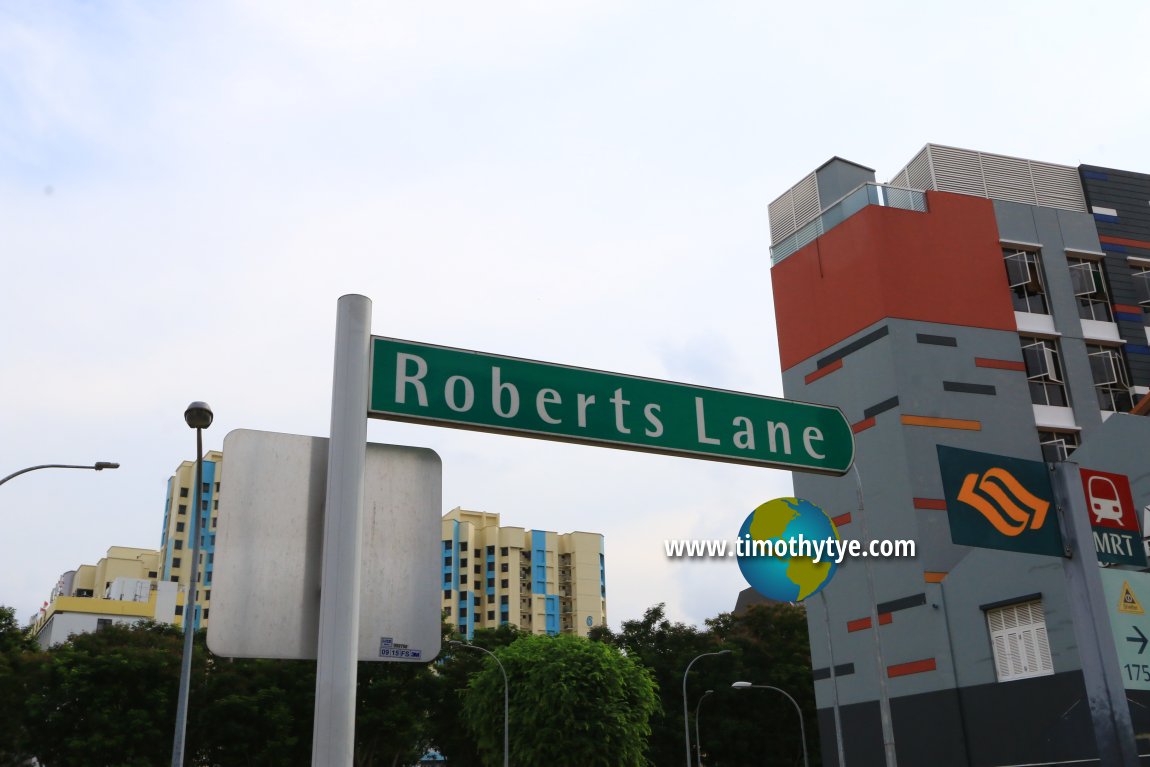 Roberts Lane roadsign