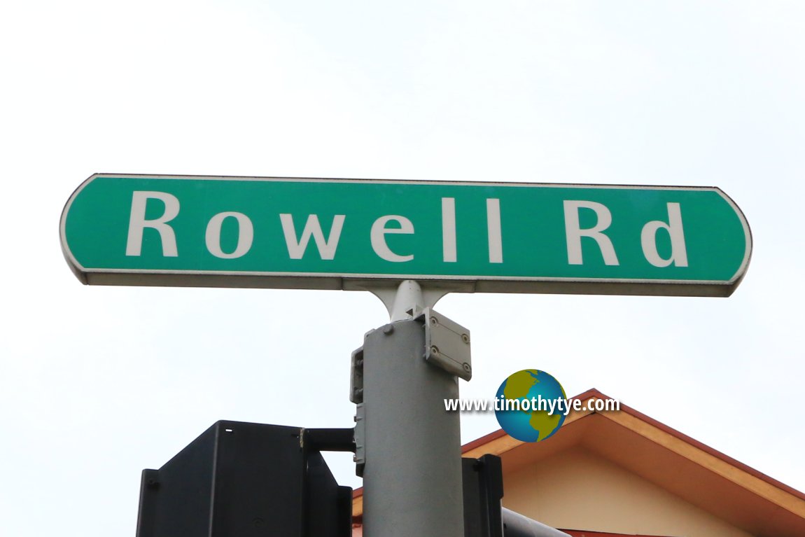 Rowell Road roadsign