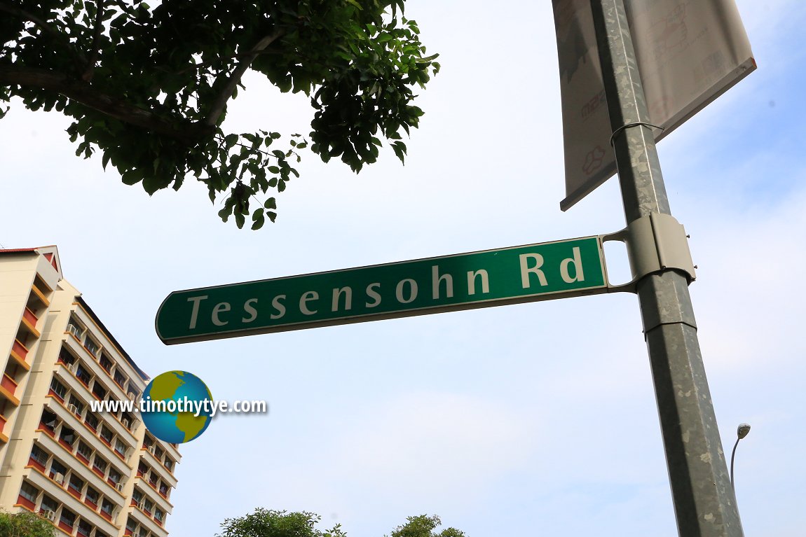 Tessensohn Road roadsign