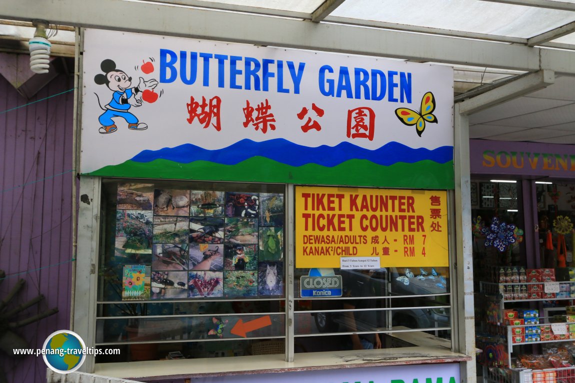 Butterfly Garden ticket counter
