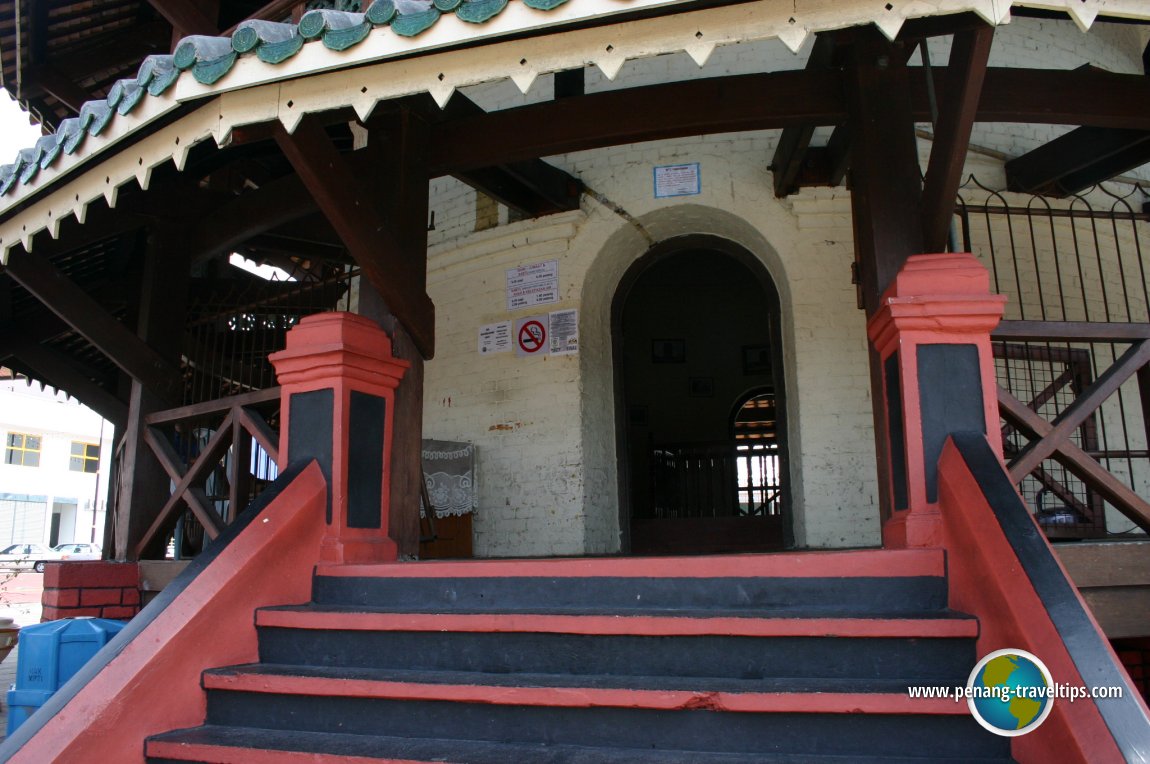 Entrance to the Leaning Tower of Teluk Intan