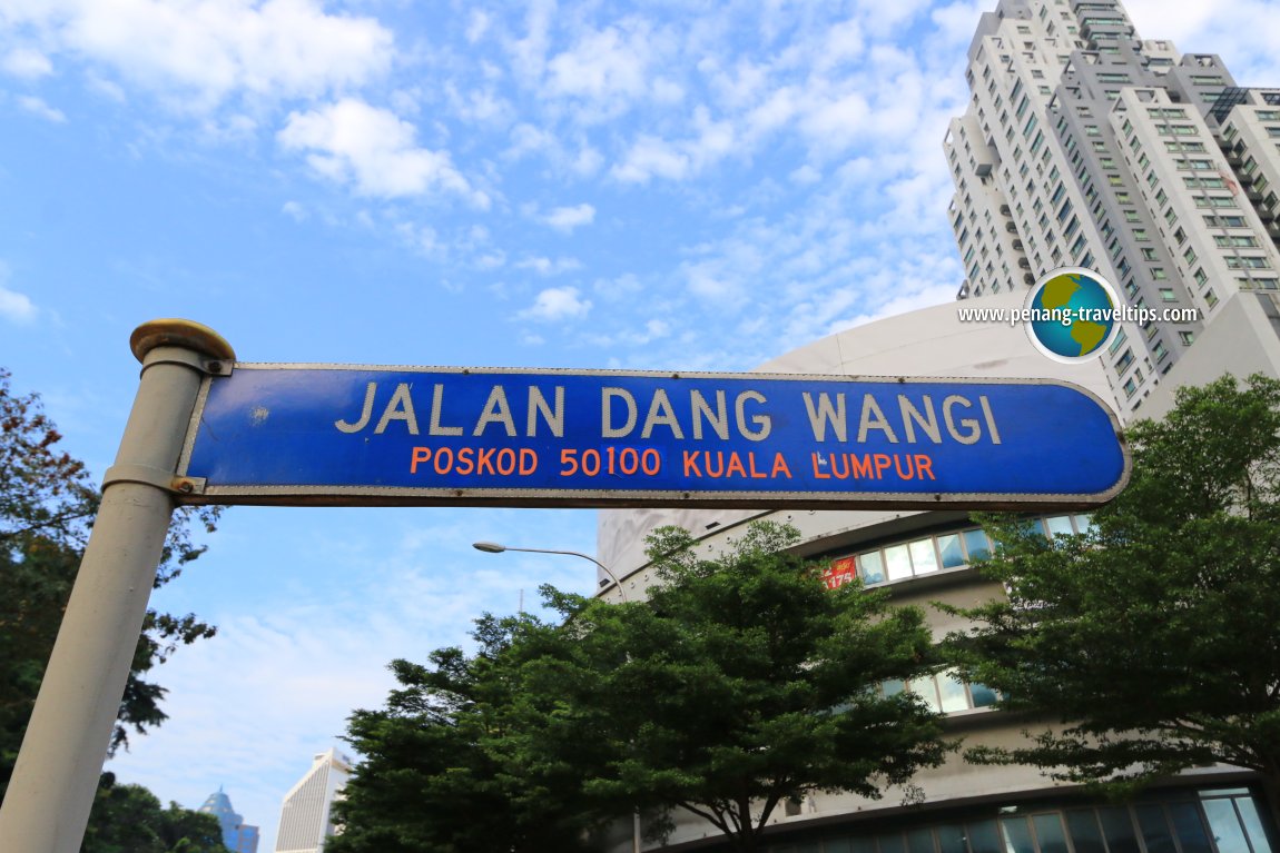 Jalan Dang Wangi road sign