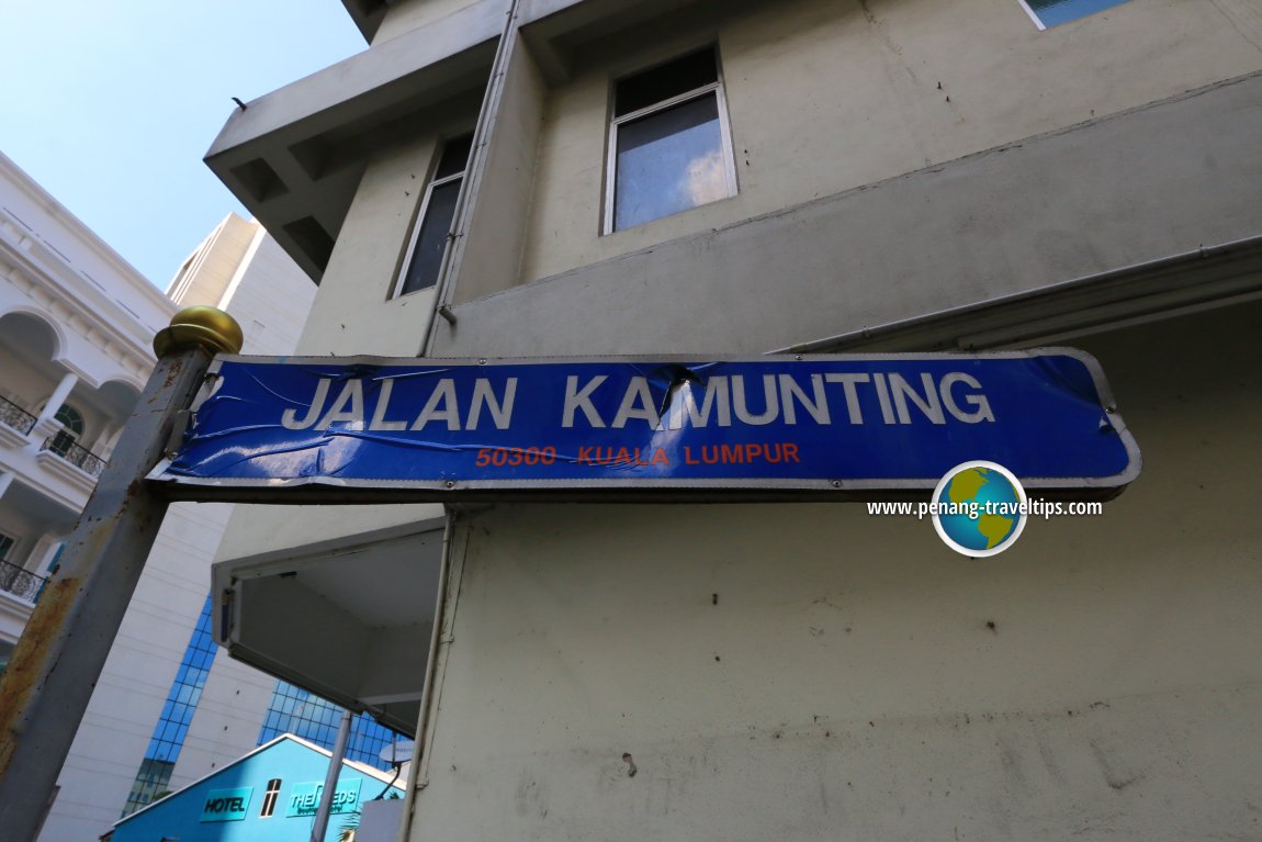Jalan Kamunting road sign